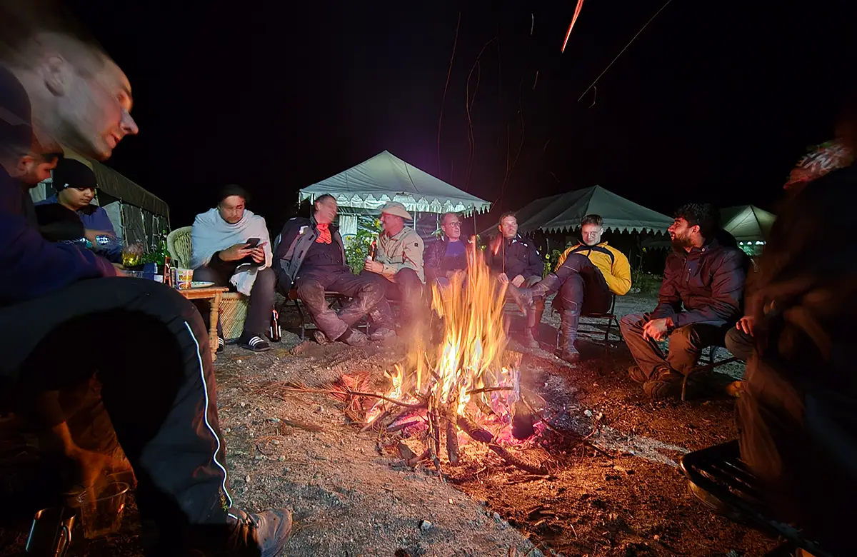 late-night-bonfire-party-at-ibex-camp-chitkul